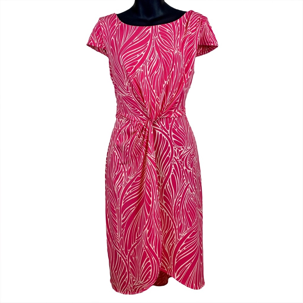 Victorias Secret stretch dress hot pink with gold zipper, size medium - Picture 2 of 10